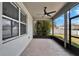 This screened in patio offers a blank slate for you to create your own space at 11136 Hartford Fern Dr, Riverview, FL 33569