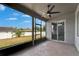 This screened in patio offers a blank slate for you to create your own space at 11136 Hartford Fern Dr, Riverview, FL 33569