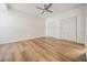 Bright bedroom with ceiling fan and double closets at 12233 Armenia Gables Cir # 12233, Tampa, FL 33612