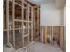 In-progress bathroom with new framing and plumbing at 2305 S Hesperides St, Tampa, FL 33629