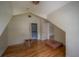 Attic bedroom with closet and hardwood floors at 2305 S Hesperides St, Tampa, FL 33629