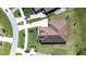 Overhead view of the house highlighting its layout and surrounding landscaping at 2819 Cordoba Ranch Blvd, Lutz, FL 33559