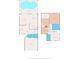 Detailed floor plan showcasing the layout of the home, including room dimensions and key features at 3434 Tarbolton Way, Land O Lakes, FL 34638
