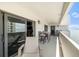 Spacious balcony featuring patio seating with ocean views at 4141 Bayshore Blvd # 1204, Tampa, FL 33611