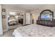 Bedroom with mirrored closet doors, natural light, and ensuite bath access at 4141 Bayshore Blvd # 1204, Tampa, FL 33611