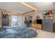 Bedroom with four-poster bed and safe at 4141 Bayshore Blvd # 1204, Tampa, FL 33611