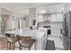This bright kitchen is ready for you with stainless appliances and center island at 4141 Bayshore Blvd # 1204, Tampa, FL 33611