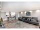 Open floor plan showcasing living room with modern furnishings and bar seating at 4141 Bayshore Blvd # 1204, Tampa, FL 33611