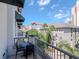 Inviting balcony with city views and outdoor seating at 450 Knights Run Ave # 414, Tampa, FL 33602