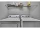 Efficient laundry room featuring a side by side washer and dryer at 4921 Barnstead Dr, Riverview, FL 33578
