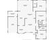 Detailed floor plan of a house, showcasing the layout of rooms including the kitchen, bedrooms, and living areas at 504 69Th St, Holmes Beach, FL 34217