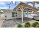 Outdoor gazebo on brick patio and lush landscaping offering a relaxed outdoor experience at 504 69Th St, Holmes Beach, FL 34217