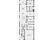 Detailed floor plan showcasing the layout of the home with 3 bedrooms and an open-concept living area at 819 Steel Dr, Apollo Beach, FL 33572