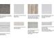 Selection of interior finishes showcasing flooring, countertops, cabinetry, and tile options at 821 Steel Dr, Apollo Beach, FL 33572