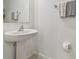 Clean pedestal sink in half-bath at 8953 Gallantree Pl, Land O Lakes, FL 34637