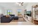Bright living room boasts lots of natural light and views at 8953 Gallantree Pl, Land O Lakes, FL 34637