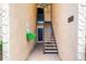 Stairway access to units 101, 102, 201 and 202 featuring well maintained stairs at 101 Dogwood Cir, Seminole, FL 33777