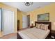 Comfortable bedroom with carpeted floors and a large closet at 12215 Adventure Dr, Riverview, FL 33579