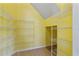 Walk-in pantry features wire shelving with tiled floors and walls painted light yellow at 12215 Adventure Dr, Riverview, FL 33579