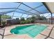 Screened-in pool area, featuring ample space for seating and lounging for backyard fun and relaxation at 12215 Adventure Dr, Riverview, FL 33579