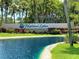 Welcoming Highland Lakes community sign, an active adult golf community at 1657 Glengarry Dr, Palm Harbor, FL 34684