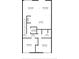 Floorplan showing living room, dining area, kitchen, and bedrooms at 187 145Th E Ave # 3, Madeira Beach, FL 33708