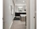 Well-lit bathroom with a luxurious soaking tub, dark cabinetry, and neutral tiling, creating a spa-like ambiance at 19719 Cypress Bridge Dr, Odessa, FL 33556