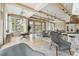 Bright lounge area with elegant lighting, comfortable seating, and modern decor at 19719 Cypress Bridge Dr, Odessa, FL 33556