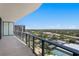 Spacious balcony with stunning city views at 2912 W Santiago St # 1401, Tampa, FL 33629