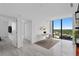 A bright home office with a large window with views of the city at 2912 W Santiago St # 1401, Tampa, FL 33629