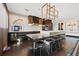This kitchen has a stylish island with seating and modern lighting at 325 2Nd N St, St Petersburg, FL 33701
