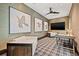 Office featuring plaid floors, neutral walls, modern decor, and natural light for a productive workspace at 325 2Nd N St, St Petersburg, FL 33701