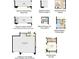 A Collection of optional layouts, including garages, kitchens, baths, and a study at 3408 Lumber Falls Dr, Plant City, FL 33565