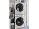 Modern, stacked Samsung washer and dryer enhance the efficiency of the laundry area at 5302 S Himes Ave, Tampa, FL 33611