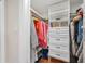 Walk-in closet with custom shelving and storage for optimal organization at 6345 Dartmouth N Ave, St Petersburg, FL 33710
