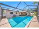 Screened-in pool and patio area with covered seating and dining offer an excellent outdoor space at 6345 Dartmouth N Ave, St Petersburg, FL 33710
