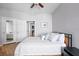 Comfortable bedroom featuring soft, neutral decor and a ceiling fan at 700 S Harbour Island Blvd # 547, Tampa, FL 33602