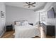 Bright bedroom with a ceiling fan, plenty of natural light, and neutral decor at 700 S Harbour Island Blvd # 547, Tampa, FL 33602