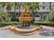 Gorgeous multi-tiered fountain surrounded by lush landscaping, creating a serene outdoor space at 700 S Harbour Island Blvd # 547, Tampa, FL 33602