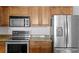 Well-equipped kitchen featuring stainless steel appliances and ample cabinet space for storage at 700 S Harbour Island Blvd # 547, Tampa, FL 33602