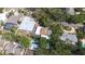 Aerial view of home with a pool and long drive at 8238 30Th N Ave, St Petersburg, FL 33710