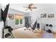 Home gym features a variety of exercise equipment at 90 Bahama Cir, Tampa, FL 33606