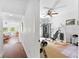 Home gym with lots of room and exercise equipment at 90 Bahama Cir, Tampa, FL 33606