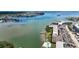 Panoramic aerial view of Shorecrest community, and waterfront on the bay at 1847 Shore S Dr # 204, South Pasadena, FL 33707
