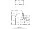 Detailed floor plan showcasing the layout of the home's bedrooms, kitchen, and living spaces at 2616 Fairway S Ave, St Petersburg, FL 33712