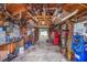 A spacious garage interior, perfect for storage and workspace, featuring ample lighting and organization at 2616 Fairway S Ave, St Petersburg, FL 33712