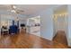 Inviting living area with an open layout that flows seamlessly into the kitchen and dining spaces at 2616 Fairway S Ave, St Petersburg, FL 33712