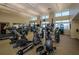 Spacious gym with state-of-the-art equipment and plenty of natural light at 331 Cleveland St # 402, Clearwater, FL 33755