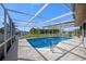 Screened-in pool and lanai area, providing a relaxing space to unwind and enjoy the outdoors at 3506 Seaway Dr, New Port Richey, FL 34652