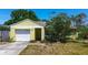 Charming single-story home with a single-car garage and a well-maintained lawn at 3647 Lake St George Dr, Palm Harbor, FL 34684